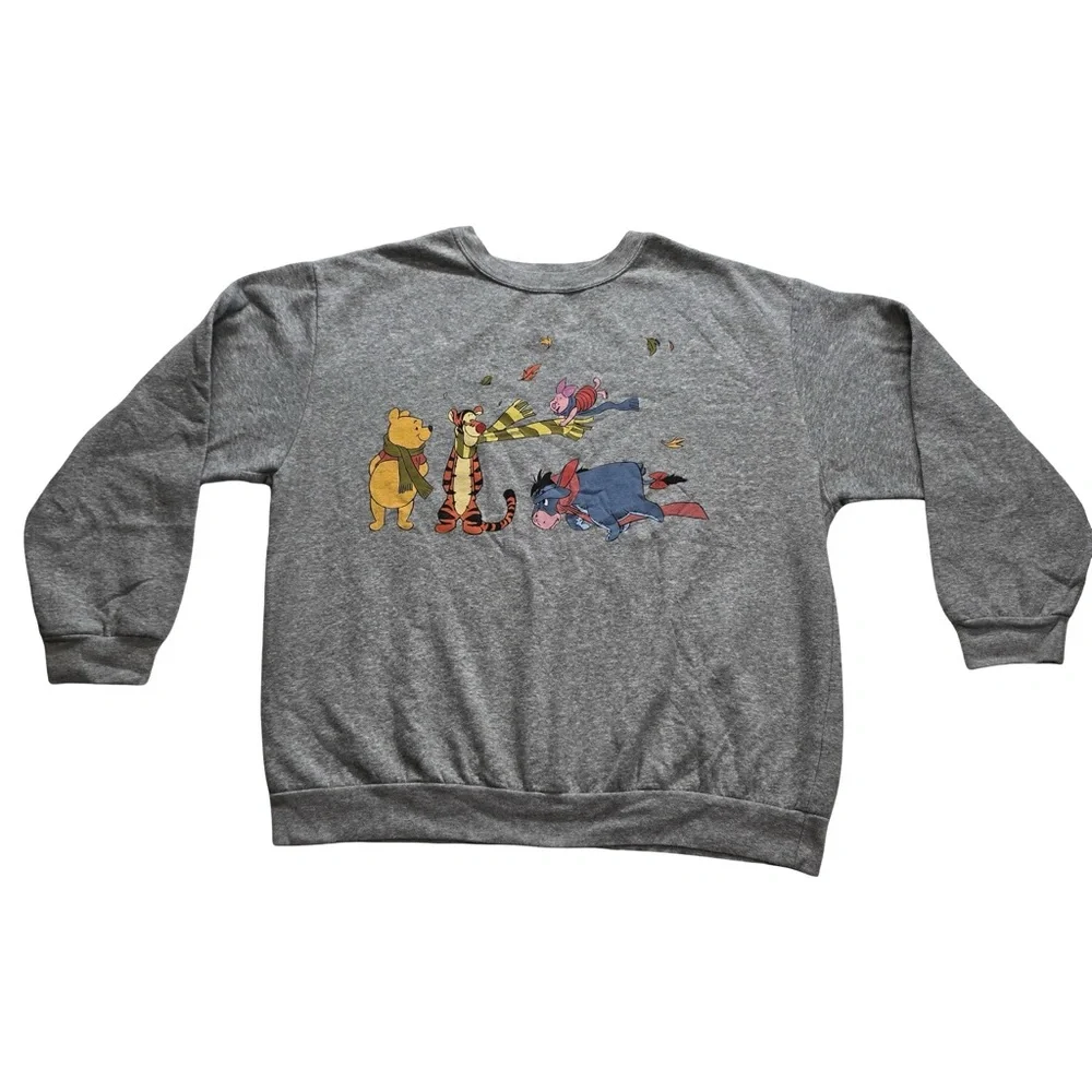 Disney Winnie the Pooh Graphic Sweatshirt Heather Gray Kids‎ XL 16-18